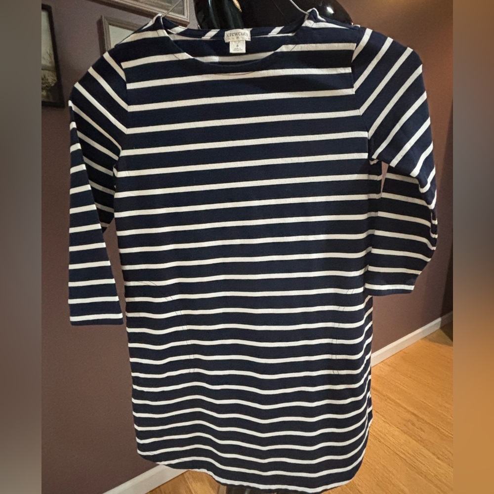 Crew Cuts J. Crew Navy and White Striped Dress